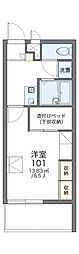 レオパレス城間 1Kの間取図画像