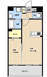 ＬＩＢＴＨおもろまち駅前 2階1LDKの間取り