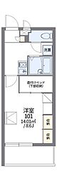 レオパレス美らシティ津波 1Kの間取図画像