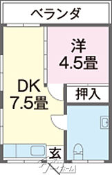 間取図画像 1DK