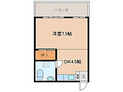 間取図画像 1DK