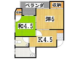 間取図画像 2DK