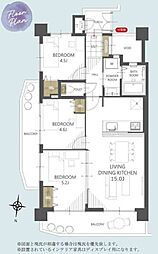 ライオンズマンション壺屋第3 3LDKの間取図画像