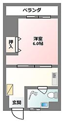間取図画像 1K