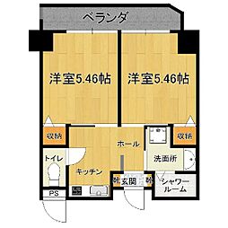 Ｃａｓａ　Ｃｏｌｉｎａ 5階2Kの間取り
