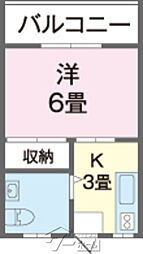 間取図画像 1K