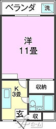 間取図画像 1K