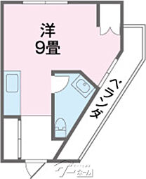 メゾン保良 ワンルームの間取図画像