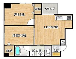 Luce Tomari 2LDKの間取図画像