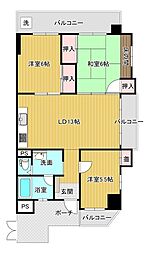 グリーンプラザ愛知 3LDKの間取図画像
