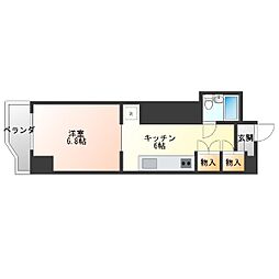 タカラマンションマキシー1 3階ワンルームの間取り