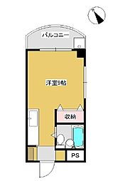 Sハイツ ワンルームの間取図画像