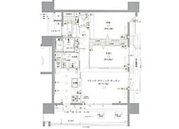 バス 那覇市役所仮庁舎下車 徒歩2分の賃貸アパート 14階2LDKの間取り