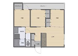 間取図画像 3LDK