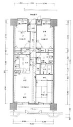 ファミール西町ポートサイド 2LDKの間取図画像