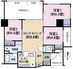 間取図画像 3LDK