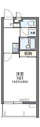 レオネクストプランドール真嘉比 1Kの間取図画像