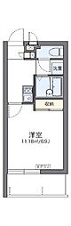 レオパレス古蔵 1Kの間取図画像