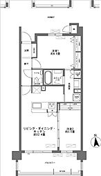 ワイズエステムコート北谷伊平ウェスト 2LDKの間取図画像