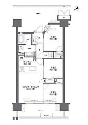 ブランシエラ那覇開南プレミスト 3LDKの間取図画像