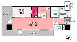 グランドテラス新都心 1LDKの間取図画像