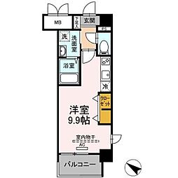 ｃｉｌｉｅｇｉｏ桜坂（チリエージョサクラザカ） 3階ワンルームの間取り