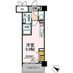 ｃｉｌｉｅｇｉｏ桜坂（チリエージョサクラザカ） 207 2階ワンルームの間取り