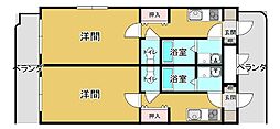 ヴェール浜元 1Kの間取図画像
