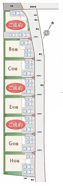 G号棟の位置と敷地配置が分かります