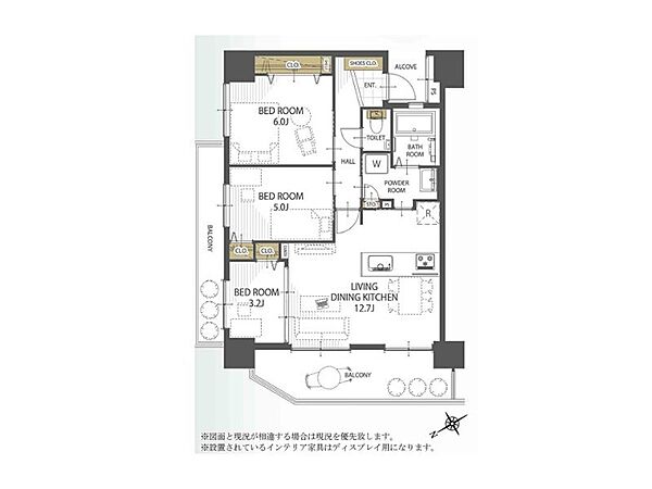 ご家族で生活しやすい間取りです。？各居室の広さもありゆったりお住まいいただけます。