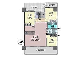 間取図画像 3LDK