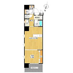 ウィングシャトー泉崎エテルノ 1LDKの間取図画像