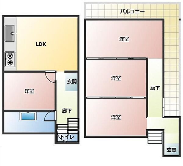 4LDK+2LDK♪敷地内に2棟ございます。