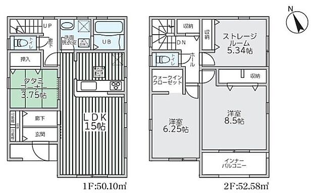 1号棟間取り図です♪