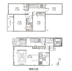 2号棟沖縄市古謝ー全2棟 4LDKの間取り