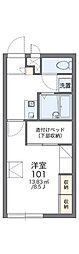 レオパレスHIDE 1Kの間取図画像