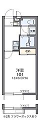 レオパレス金座 1Kの間取図画像