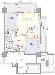 レーヴグランディ浦添宮城 2LDKの間取図画像