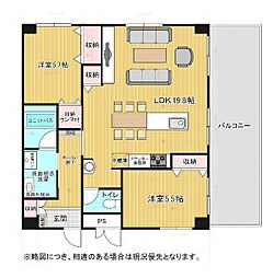 間取図画像 2LDK