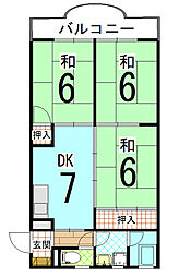 間取図画像 3DK