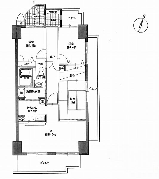 間取りを拡大表示