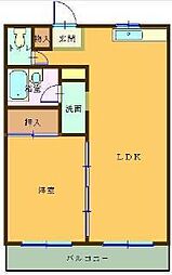 グラッド・ハウスリオ 1LDKの間取図画像