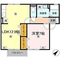 間取図画像 2DK