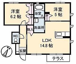 間取図画像 2LDK