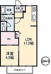 間取図画像 1LDK