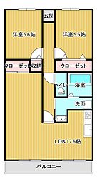 間取図画像 2LDK