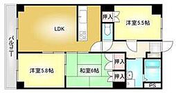 アーバンコート高木 3LDKの間取図画像