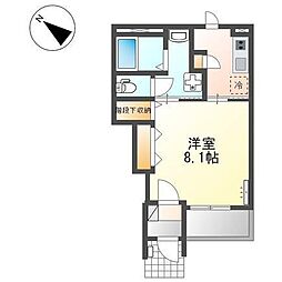 Rion　II 1階1Kの間取り