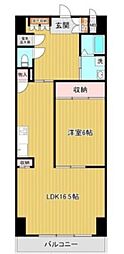 マルイラベンダーヒルズ 1LDKの間取図画像