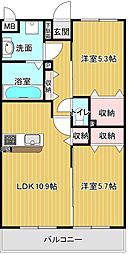 間取図画像 2LDK